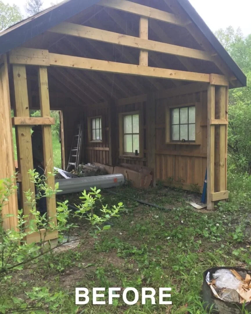 Roof condition before replacement work began