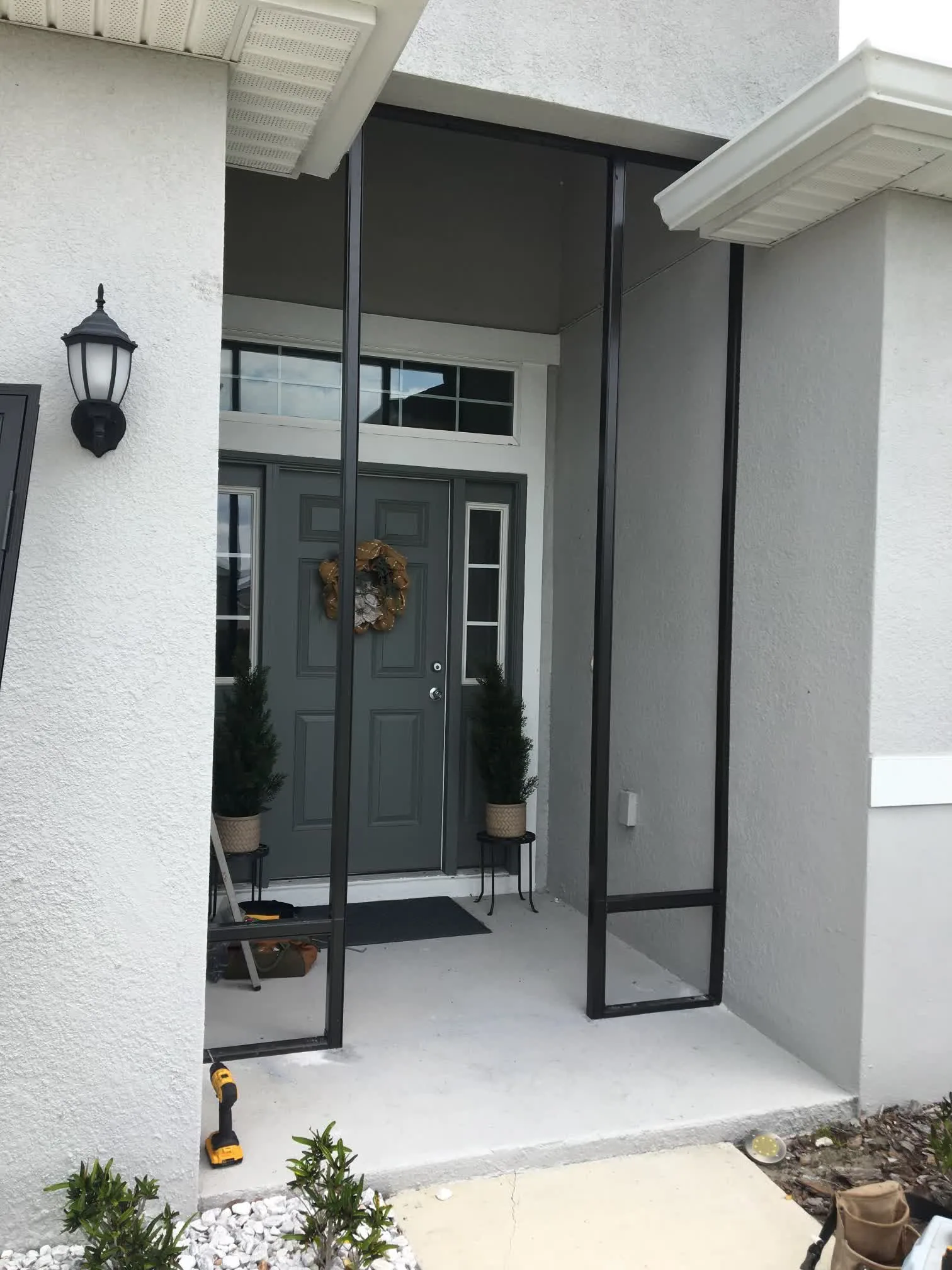 New front entry door installation