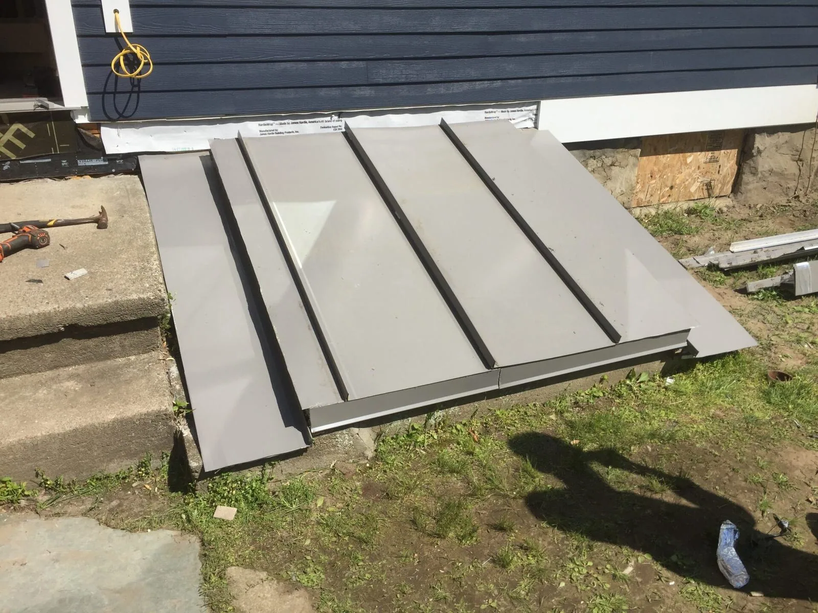 Completed standing seam metal roof, Saratoga County NY
