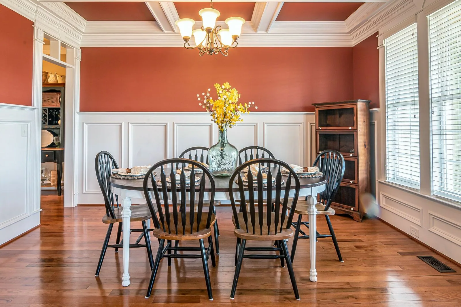 Custom trim and finish carpentry detail on an Upstate New York home
