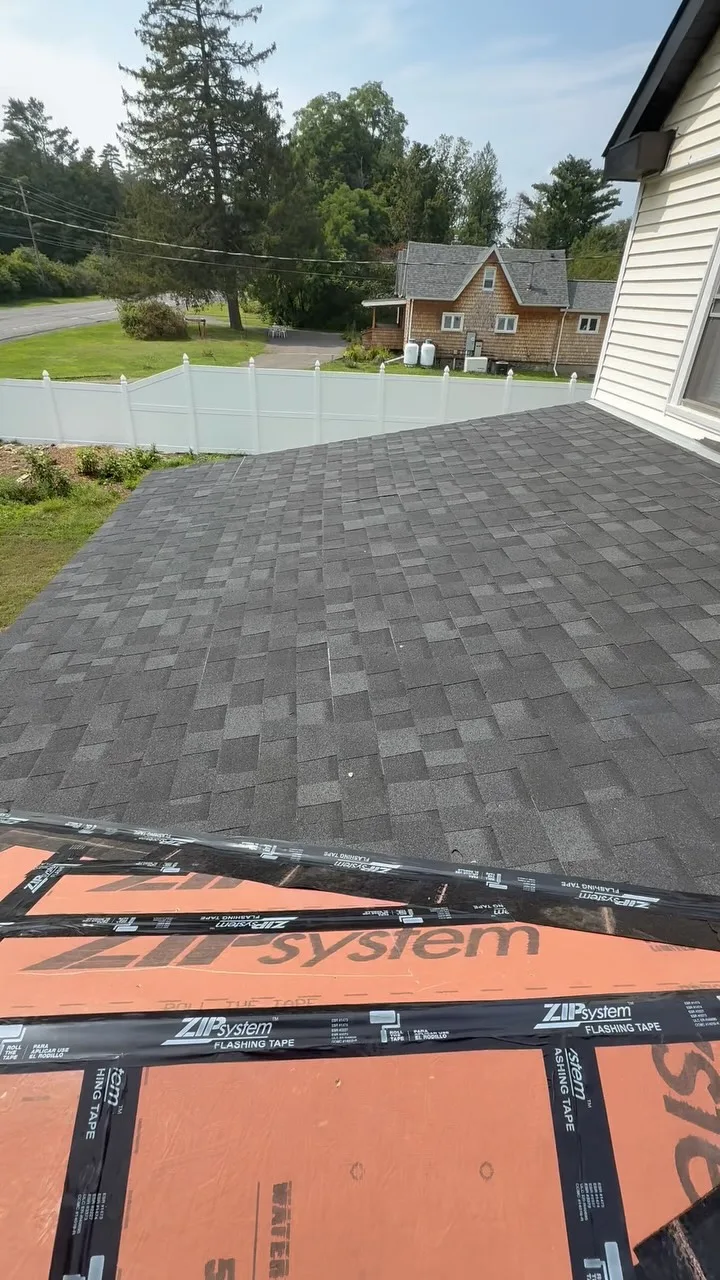Brand new shingles will need to be replaced.